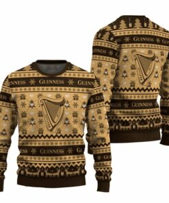 Guinness Snowing Christmas Ugly Sweater