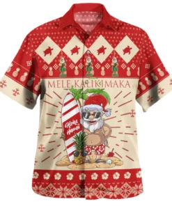 Hawaii Christmas Hawaiian Shirt Aloha Mele Kalikimaka
