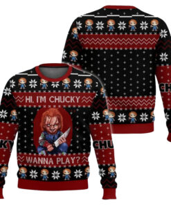 Hi I'm Chucky Ugly Christmas Sweater