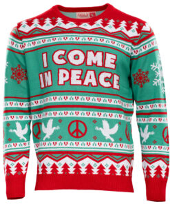 I Come in Peace Ugly Christmas Sweater