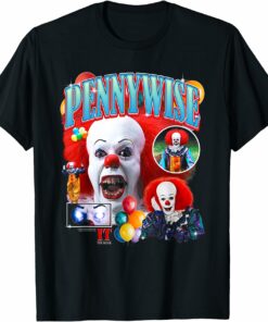 It Pennywise the Clown Collage Horror T-Shirt