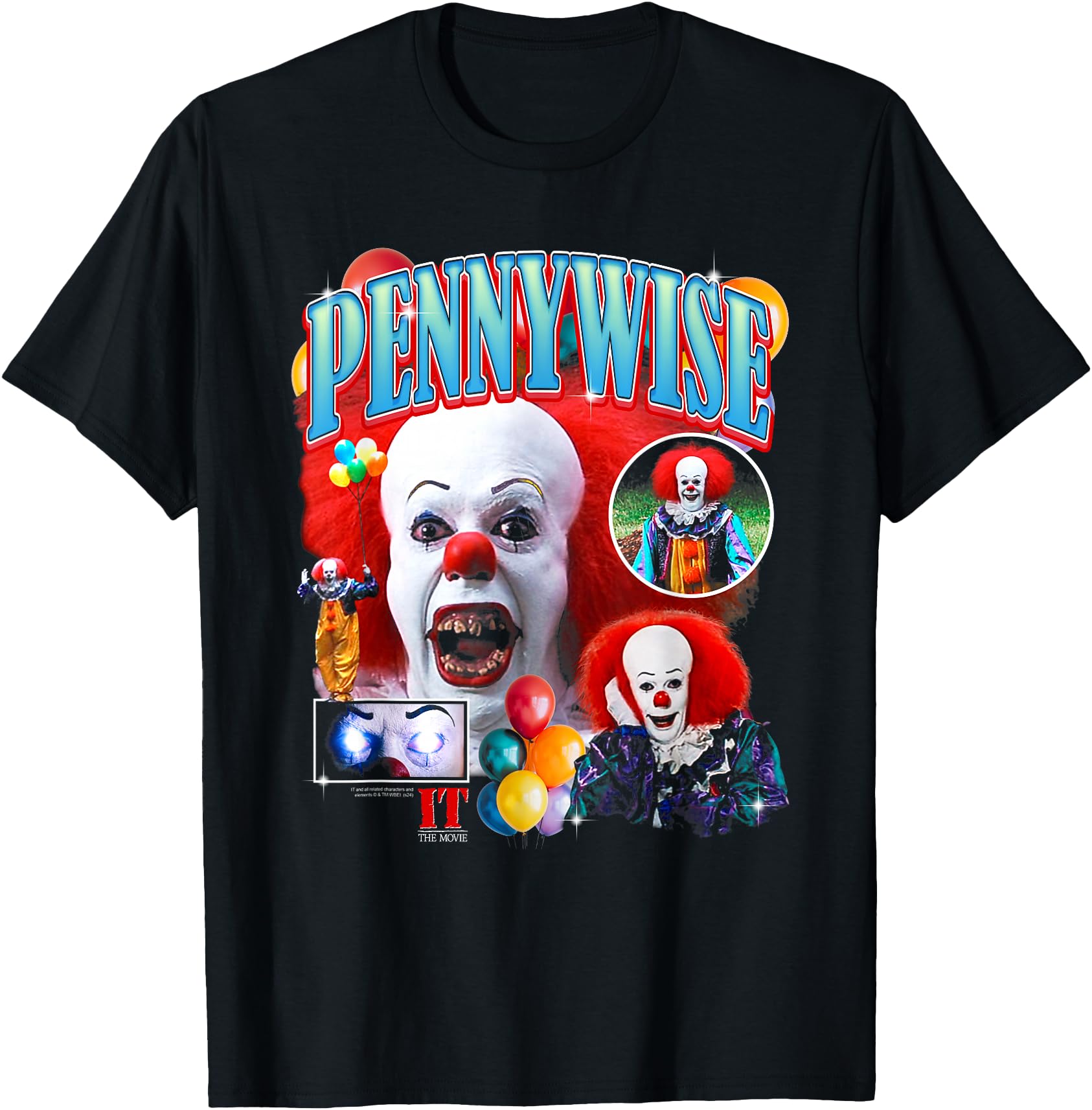It Pennywise the Clown Collage Horror T-Shirt It Pennywise the Clown Collage Horror T-Shirt