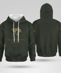 Jacksonville Jaguars Forest Green 2025 Salute to Service Hoodie