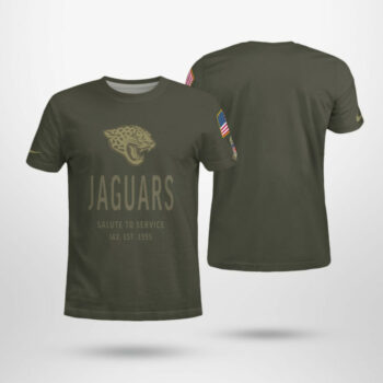 Jacksonville Jaguars Forest Green 2025 Salute to Service T-Shirt
