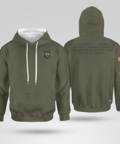 Jacksonville Jaguars Olive 2025 Salute to Service Hoodie