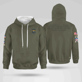 Jacksonville Jaguars Olive 2025 Salute to Service Hoodie