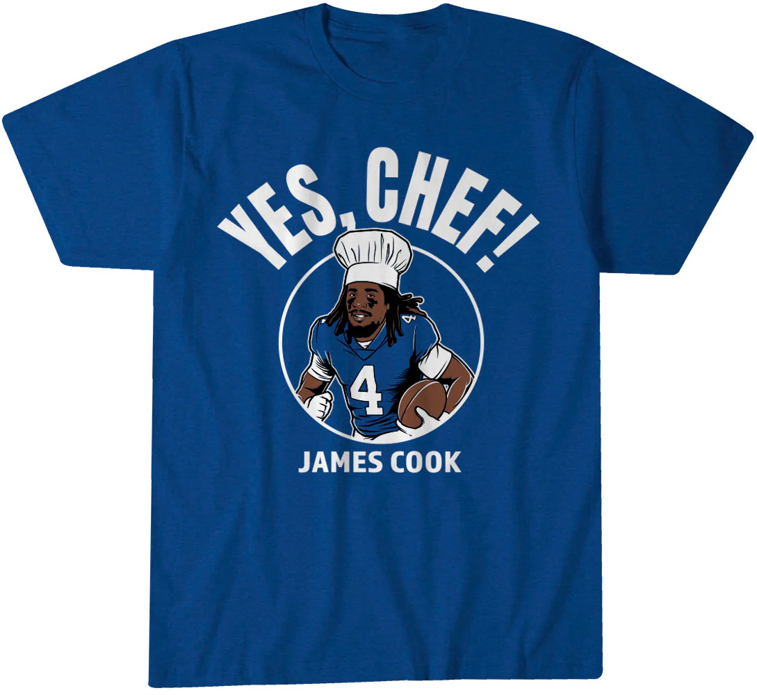 James Cook Yes Chef T-Shirt James Cook Yes Chef T-Shirt