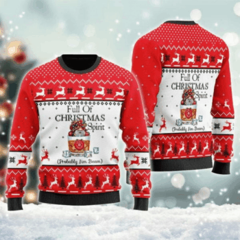 Jim Beam Full of Christmas Ugly Sweater