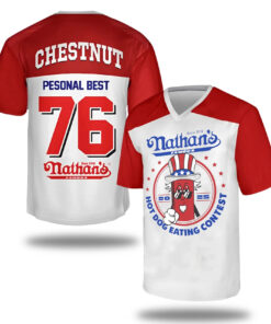 Joey Chestnut 17th Nathan Famous Hot Dog Jersey 2025