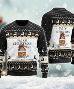Johnnie Walker Full of Christmas Ugly Sweater