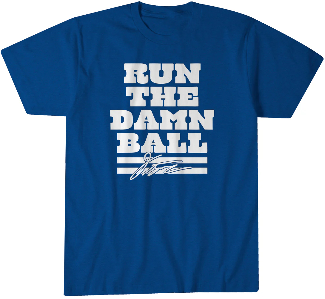 Jonathan Taylor Run the Damn Ball T-Shirt Jonathan Taylor Run the Damn Ball T-Shirt