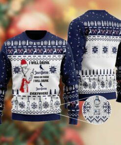 Jose Cuervo Cat Hat Will Drink Everywhere Ugly Sweater