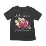 Just A Woman Who Loves Tampa Bay Buccaneers Pink Bow 2025 Shirt