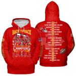 Kansas City Chiefs Back To Back Super Bowl Champions T-Shirt