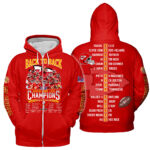 Kansas City Chiefs Back To Back Super Bowl Champions T-Shirt