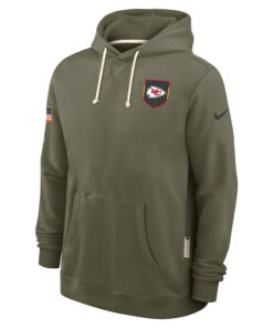 Kansas City Chiefs Olive 2025 Salute to Service Hoodie