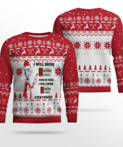 Ketel One Cat Hat Will Drink Everywhere Ugly Sweater