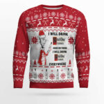 Ketel One Cat Hat Will Drink Everywhere Ugly Sweater