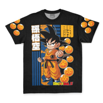 Kid Goku Fight DBZ Streetwear T-Shirt