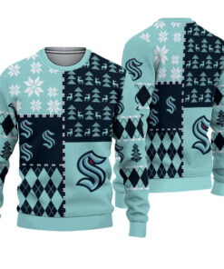 Kraken Ice Hockey Christmas Ugly Sweater
