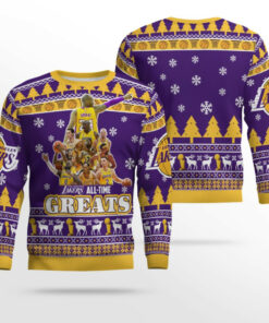 Lakers All Time Greats Ugly Christmas Sweater