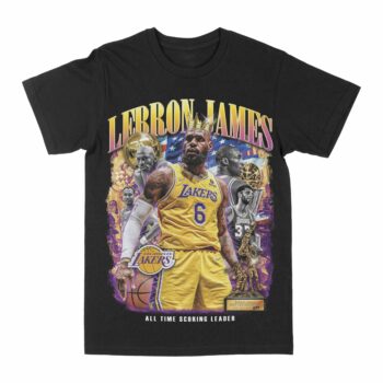 Lebron James All Time Leading Scorer Graphic T-Shirt