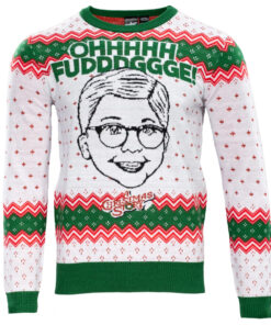 Licensed A Christmas Story Ralphie Ohh Fuddggee Adult Ugly Christmas Sweater