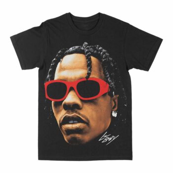 Lil Baby "Big Face Red Shades" Graphic T-Shirt