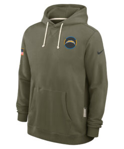 Los Angeles Chargers Olive 2025 Salute to Service Hoodie