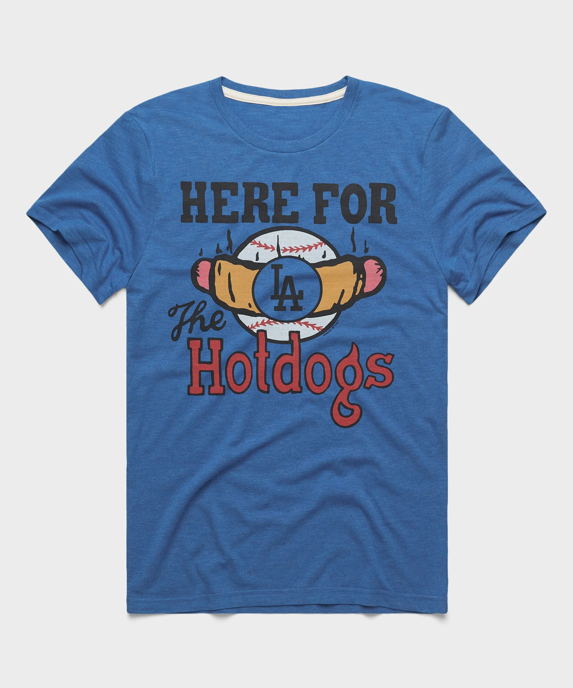 Los Angeles Dodgers Here For The Hotdogs T-Shirt Los Angeles Dodgers Here For The Hotdogs T-Shirt