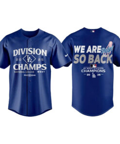Los Angeles Dodgers NL West Division Champions 2025 Baseball Jersey