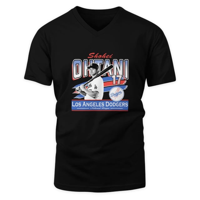 Los Angeles Dodgers Shohei Ohtani Player T-Shirt Los Angeles Dodgers Shohei Ohtani Player T-Shirt