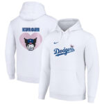 Los Angeles Dodgers x Kuromi Baseball Heart T-Shirt