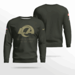 Los Angeles Rams Forest Green 2025 Salute to Service Shirt