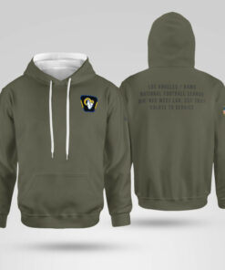 Los Angeles Rams Olive 2025 Salute to Service Hoodie