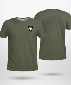 Los Angeles Rams Olive 2025 Salute to Service T-Shirt