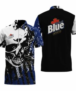 Labatt Blue Skull Legend Polo Shirt