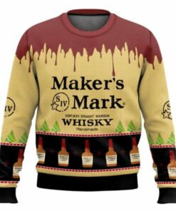 Maker’s Mark Whisky Ugly Christmas Sweater