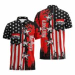 Marlboro Patriotic Grunge Flag Polo Shirt