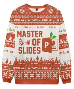 Master Of Slides Powerpoint Ugly Christmas Sweater