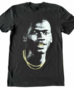 Michael Jordan "Gold Grill Screen Print" Graphic T-Shirt