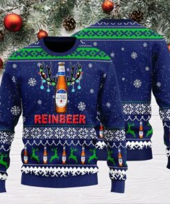 Michelob Ultra Christmas Reindeer Ugly Sweater