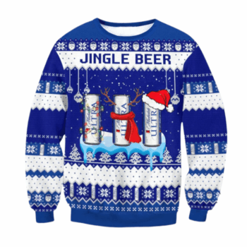 Michelob Ultra Jingle Beer Ugly Sweater