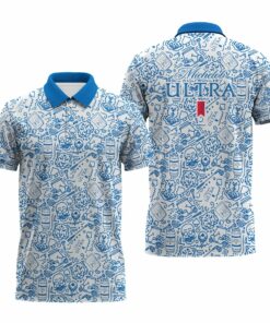 Michelob Ultra Summer Doodle Art Polo Shirt