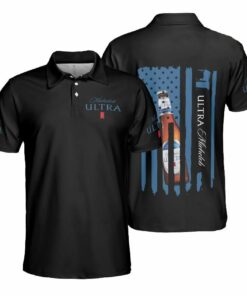 Michelob Ultra USA Flag Polo Shirt