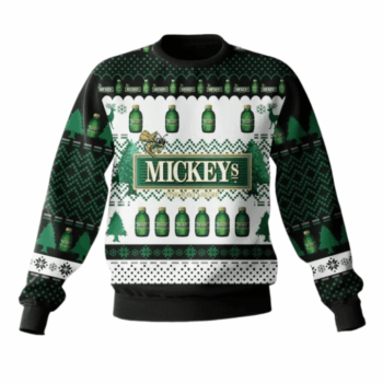 Mickey's Malt Christmas Ugly Sweater