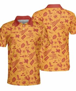 Miller High Life BBQ Party Polo Shirt