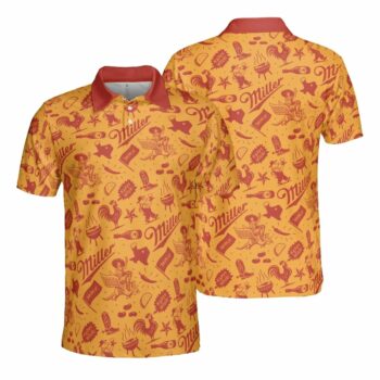 Miller High Life BBQ Party Polo Shirt