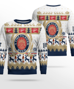 Miller Lite Christmas Ugly Sweater
