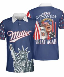 Miller Lite Make America Great Again Polo Shirt